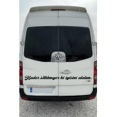 Araba Cam Yazı Sözleri -Ticari-Servis-Dolmuş-panelvan Uzun Sticker Model 9 - 2