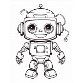Sevimli Robot Boyama Kitabı thumbnail 4