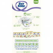 Evybaby Bebek Bezi 2 Li Paket Midi 62 Ad 3 Beden 5-9 Kg - 2