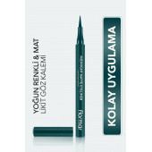 Mat Likit KalemFLORMAR  Eyeliner (YEŞİL) - 1