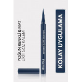 FLORMAR Mat Likit Kalem Eyeliner (LACİVERT) - 1