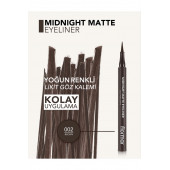 FLORMAR Yüksek Pigmentli & Mat Bitişli Likit Göz Kalemi ( KAHVERENGİ) - 4