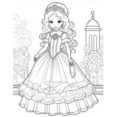 Kızlar İçin Prenses Boyama Kitap Seti (4 Kitap) - 4