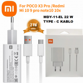 Orjinal Xiaomi Mi Max 3 Type-C Turbo Data Kablo ve MDY11EF Hızlı Şarj cihazı thumbnail 1