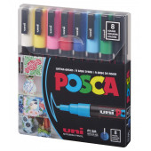 Uni Posca Su Bazlı Marker Pc-3m 8 Ana Renk 0,9-1,3mm - 1