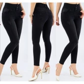 Lucky Life Yüksek Bel Likralı Jean Pantolon 90 Cm - 1