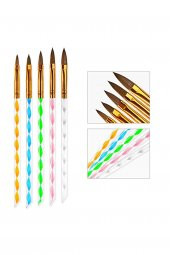 Tırnak Süsleme Fırçası, Nail Art Fırça, Tırnak Desen Fırçası Seti No:2193 - 1