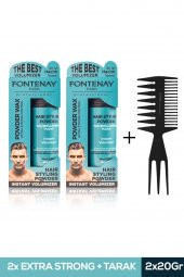 FONTENAY SAÇ ŞEKİLLENDİRİCİ PUDRA TOZ WAX MAT EFFECT MAVI 20GR X2 + ŞEKİL TARAĞI 3LÜ SET thumbnail 1