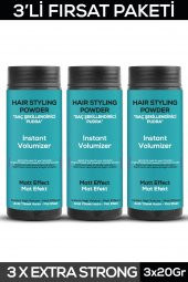 FONTENAY SAÇ ŞEKİLLENDİRİCİ PUDRA TOZ WAX MAT EFFECT MAVI 20GR X3 + ŞEKİL TARAĞI 4LÜ SET thumbnail 2