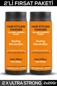 Fontenay Saç Şekillendirici Pudra Toz Wax Ultra Strong Turuncu 20gr X2 + 400ml Saç Spreyi 3'Lü Set 2 - 3
