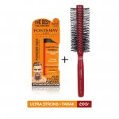 Fontenay Saç Şekillendirici Pudra Toz Wax Ultra Strong Turuncu 20gr + Profesyonel Saç Fırçası 1017 2li Set - 1