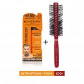 Fontenay Saç Şekillendirici Pudra Toz Wax Ultra Strong Turuncu 20gr + Profesyonel Saç Fırçası 1016 2li Set - 1