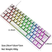 T60 Beyaz Red Switch Türkçe Q Gaming Typ-C Oyuncu Klavyesi thumbnail 6
