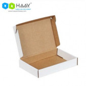 HAAY AMBALAJ 18x12x3 Cm Beyaz Kilitli Kapaklı Kutu (100 ADET) - 2
