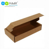HAAY AMBALAJ 16,5x15x7,5 Cm Kraft Kapaklı Kilitli Kutu (25 ADET) - 1