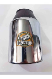 100 Mm Yuvarlak Krom Egzoz Ucu Eksoz - 2