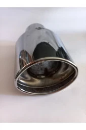 Içi Dolu Yassı Krom Uzun Egzoz Ucu thumbnail 1