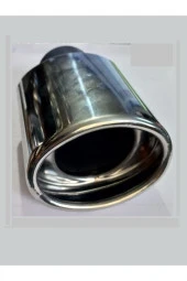 Içi Dolu Yassı Tekli Krom Egzoz Ucu thumbnail 1