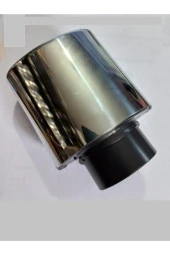 Içi Dolu Yassı Tekli Krom Egzoz Ucu thumbnail 3