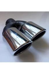 90 Mm Içi Boş Sağ Çıkışlı Egzoz Eksoz Ucu thumbnail 1