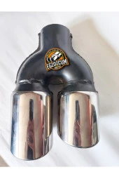 90 Mm Içi Boş Sağ Çıkışlı Egzoz Eksoz Ucu thumbnail 4