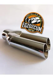 Çifli Nikelaj Her Araca Uyumlu Sessiz Egzoz Ucu thumbnail 3