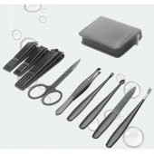 Polham 9 Parça Çantalı Paslanmaz Manikür Seti Pedikür Seti El Ayak Tırnak Makası Seti Manikür set - 5