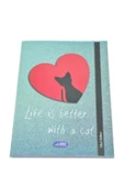 kareli 60 yaprak karton kapak a4 boy defter - 2