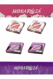 Yapraklı Gül Ve Lavanta Sabunu Seti (2şer Paket 4lü Gül Ve Lavanta) - 1