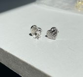 SilverPoint Taşlı Kalp Figürlü Küpe - 1