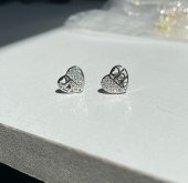 SilverPoint Taşlı Kalp Figürlü Küpe - 2