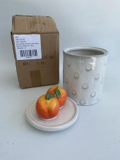 Anthropologie Şeftali Motifli Porselen Meyve Kutusu - 8
