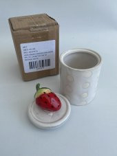 Anthropologie Çilek Motifli Porselen Meyve Kutusu (Deforme) - 6