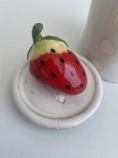Anthropologie Çilek Motifli Porselen Meyve Kutusu (Deforme) - 7