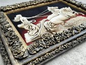 Olimpiyatlarda Yarışan Romalı Güzel Kadın Temalı Halı Tablo 95x75cm - İran Tebriz Halı Kilim Tablo (Model B) - 4