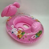 Tavşan Şekilli Tutmalı Bebek Simidi (Baby Float - Bebek Flatörü) - 3