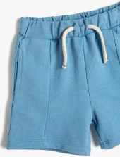 Koton Erkek Bebek Şort Cepli Beli Bağlamalı Pamuklu thumbnail 3