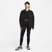Nike Sportswear Swoosh Kadın Siyah Tayt DM6207 010 - 1