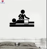 Dekorasyon Duvar Sticker Relax Spa Masaj Terapisi Güzellik Salonu Çıkartmaları thumbnail 1