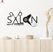 Dekorasyon Duvar Sticker Kuaför Güzellik Salonu Stüdyo Berber Araçları Çıkartmalar - 1