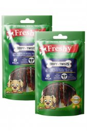 Beefy Twists 2li Set - 16 Adet Dana Eti Kaplı Burgu Çiğneme Çubuğu thumbnail 1