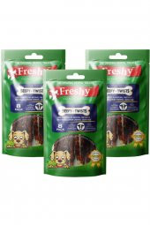 Beefy Twists 3lü Set - 24 Adet Dana Eti Kaplı Burgu Çiğneme Çubuğu - 1