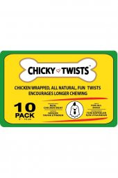 Chicky Twist - 20 Adet Tavuk Etli Burgu Çubuk - 180g - Taze Et Ile Hazırlanmıştır - 2li Set thumbnail 3