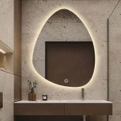 Banyo Aynası / Lavabo Aynası /Ledli Dokunmatik Ayna / Flora SUEN 64cm KJH-01 - 1