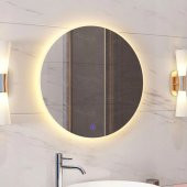 Banyo Aynası / Lavabo Aynası / Işıklı Makyaj Aynası / Ledli Dokunmatik Ayna /  Flora FONE thumbnail 2