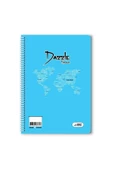 40 yaprak çizgili  spiralli defter a4 boy pp kapak (1 adet ) - 5