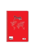 96 yaprak kareli spiralli defter a4 boy(1 adet ) - 2