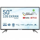 Onvo OV50350 50" 126 Ekran Uydu Alıcılı 4K Ultra HD Android Smart LED TV - 1