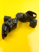 Basskan Jabb Sİyah Ökçeli Hazır Ortopedi Taban Terlik Sandalet thumbnail 2