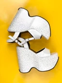 Basskan Foor Beyaz Yüksek Taban Platform Sabdalet thumbnail 3